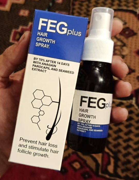 FEG PLUS Hair & Beard Growth Serum Spray (50ml) - Minoxidil 5% & Biotin