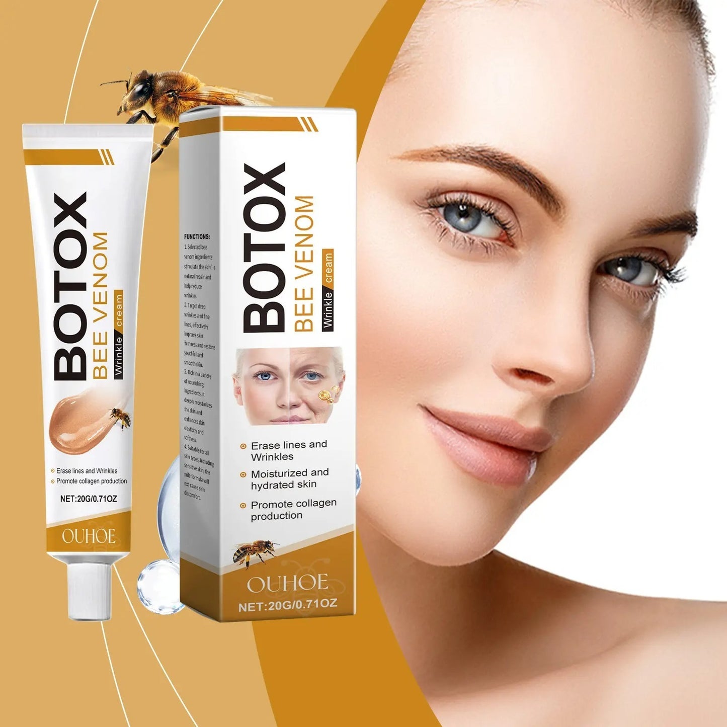 Botox Bee Venom Cream – Whitening, Moisturizing & Anti-Aging (20g)