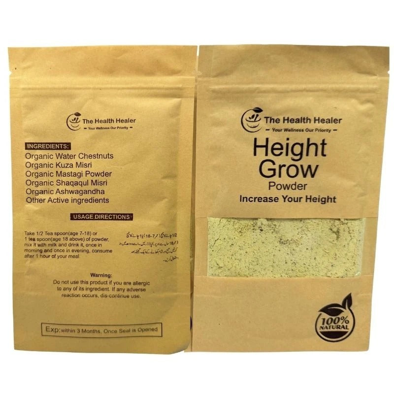Height Grow Powder – Naturally Gain 3–5 Inches with 100% Herbal Formula (1-Month Supply)