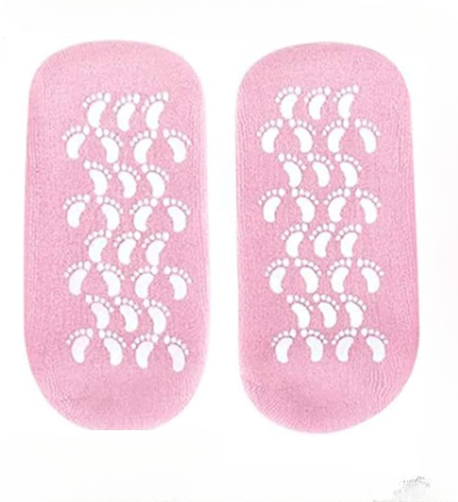 Reusable Silicone Spa Gel Socks – Moisturizing & Cracked Heel Treatment | Overnight Foot Care