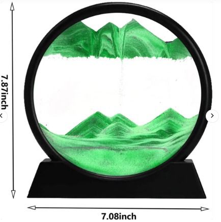 3D Dynamic Moving Sand Art LED Table Lamp - Relaxing Home Decor