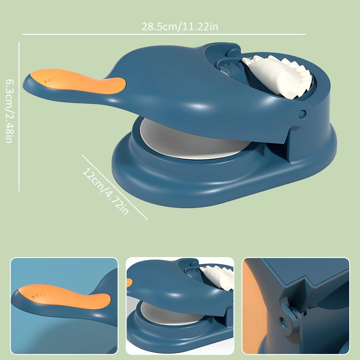 2-in-1 Manual Samosa & Dumpling Maker - Dough Press Machine