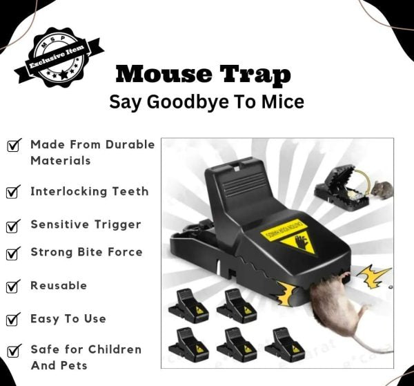 Reusable Heavy Duty Mouse Trap – Safe & Effective Rodent Control