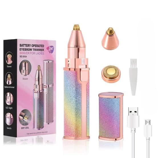 2-in-1 Rechargeable Eyebrow and Facial Trimmer thumbnail 5