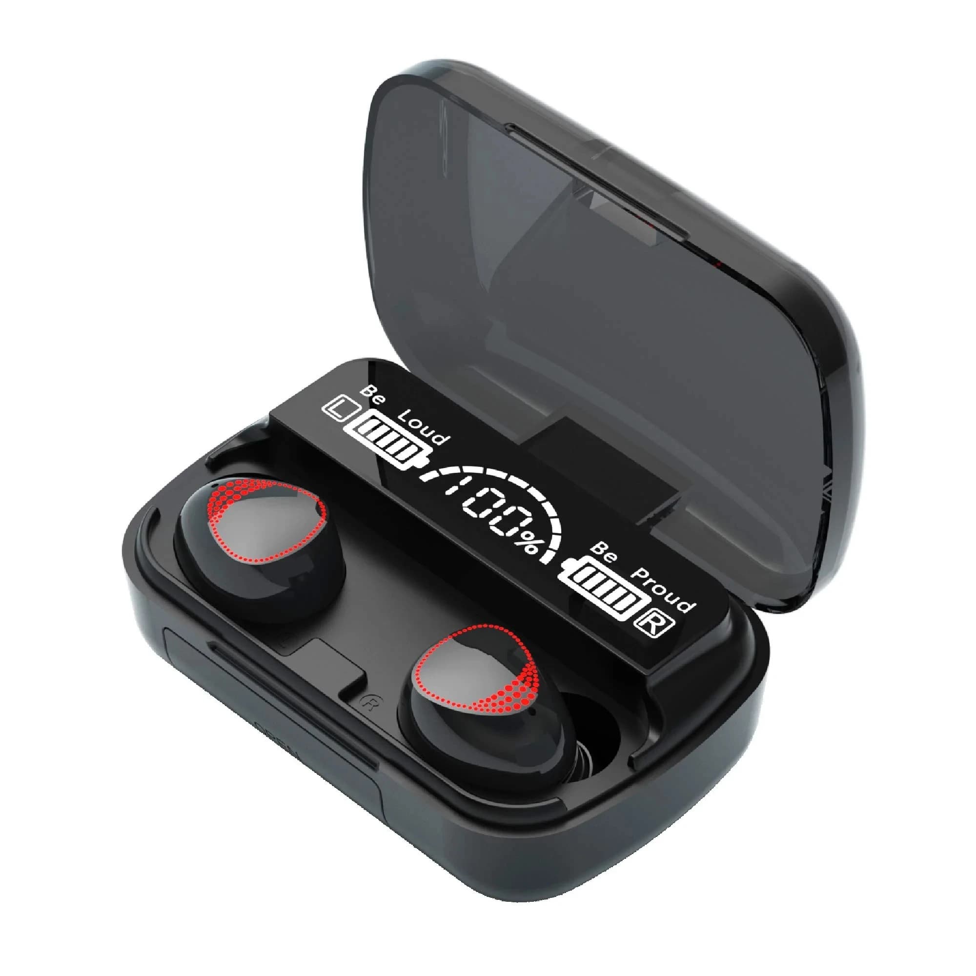 M10 Wireless Earbuds with LED Charging Case - View 1
