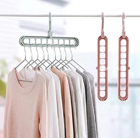 9-Hole Space-Saving Clothes Hanger
