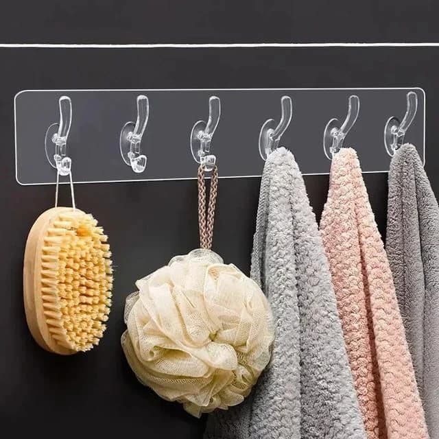 Double-Sided Self-Adhesive Wall Hooks thumbnail 6