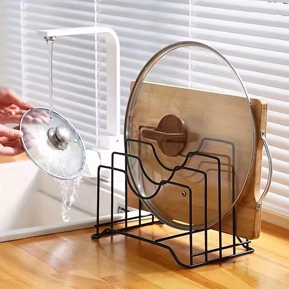 Kitchen Cutting Board and Lid Organizer thumbnail 5