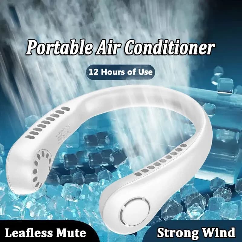 USB Rechargeable Neck Fan, 3-Speed Model thumbnail 5