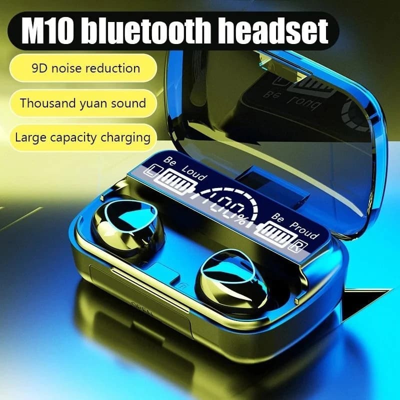 M10 Wireless Earbuds with LED Charging Case thumbnail 2