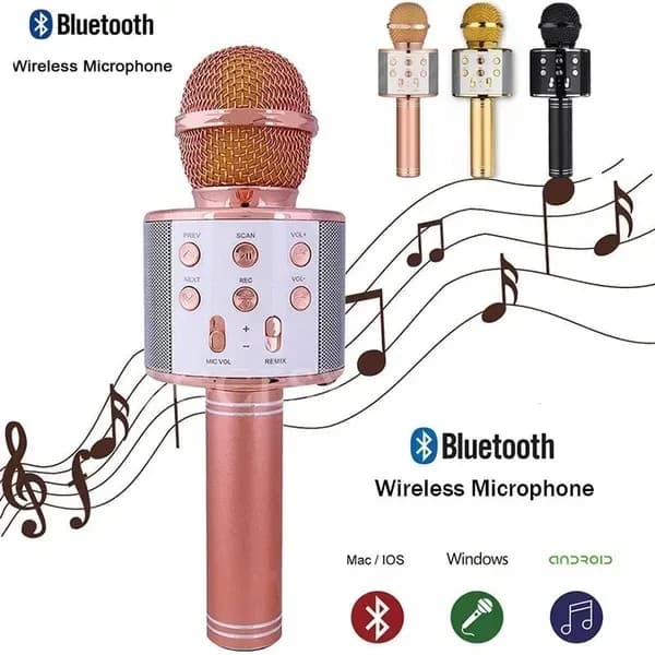 WS-858 Wireless Karaoke Microphone Speaker thumbnail 4