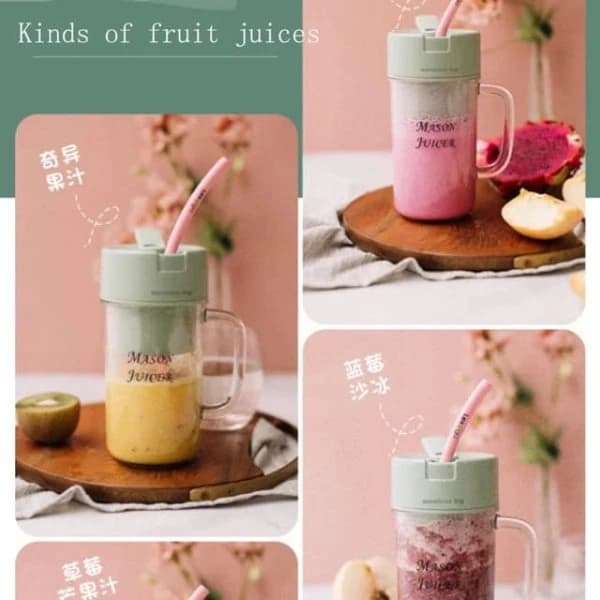 Mason Portable Blender with Straw Cup thumbnail 7
