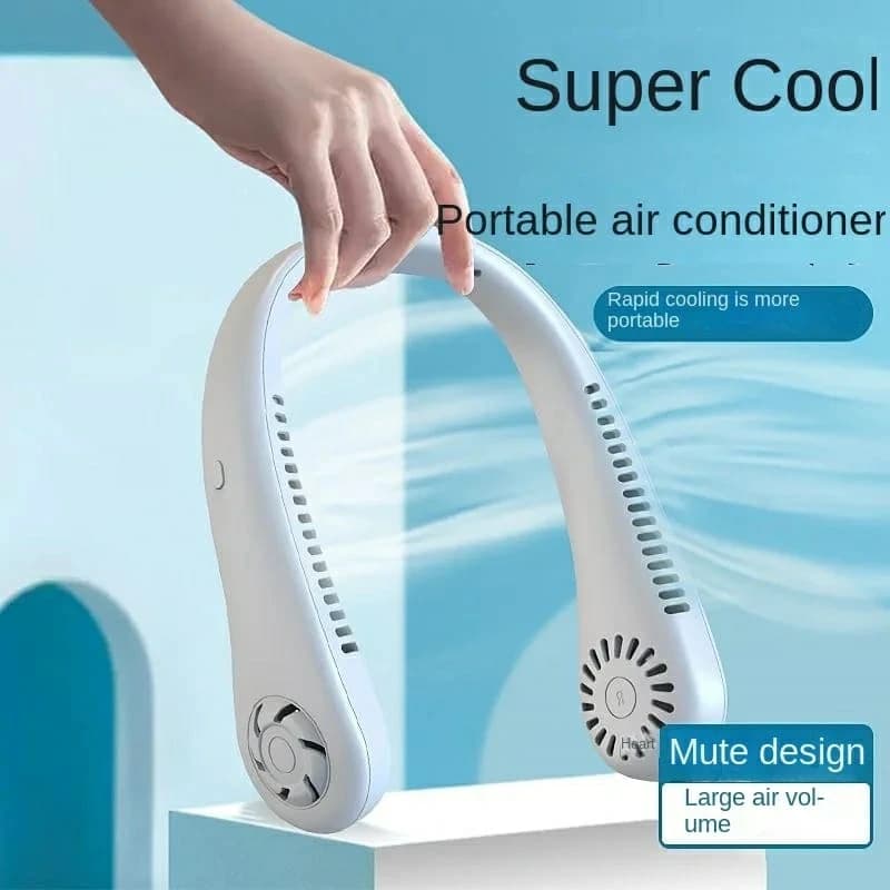 USB Rechargeable Neck Fan, 3-Speed Model thumbnail 6