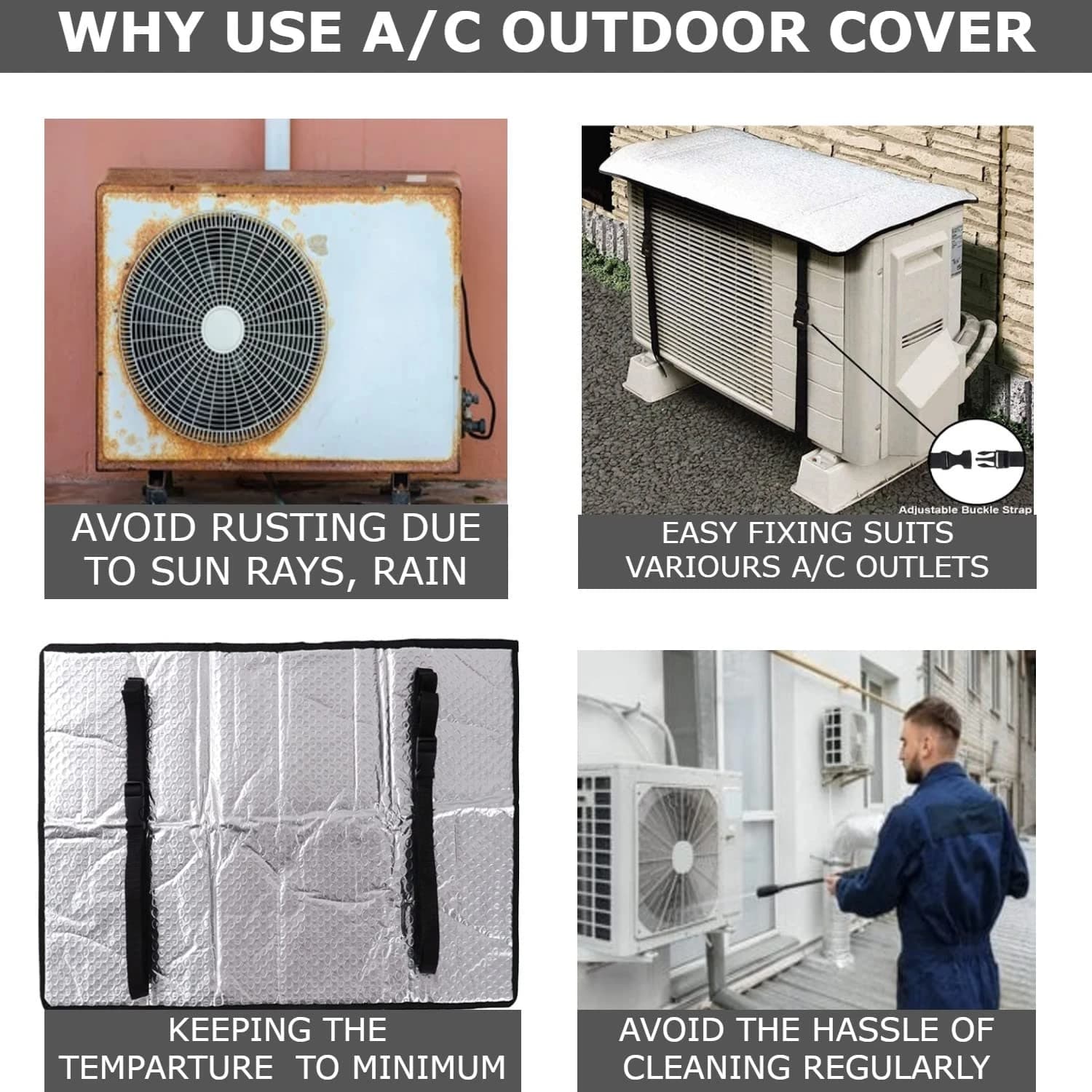 AC Outdoor Unit Sunshade Cover, 3mm thumbnail 4