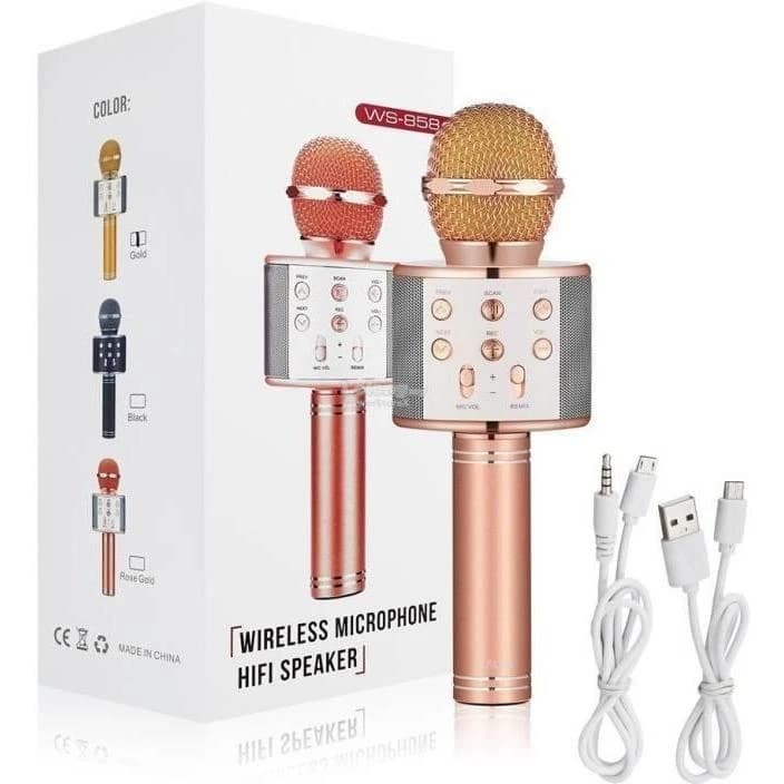 WS-858 Wireless Karaoke Microphone Speaker — detail 6