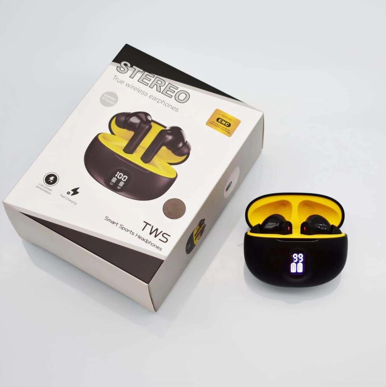 Stereo 895B Wireless Earbuds with LED Display thumbnail 5