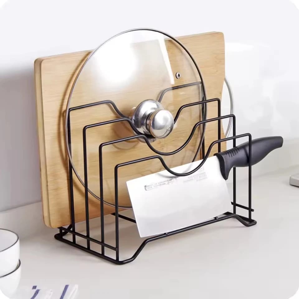 Kitchen Cutting Board and Lid Organizer — product detail view
