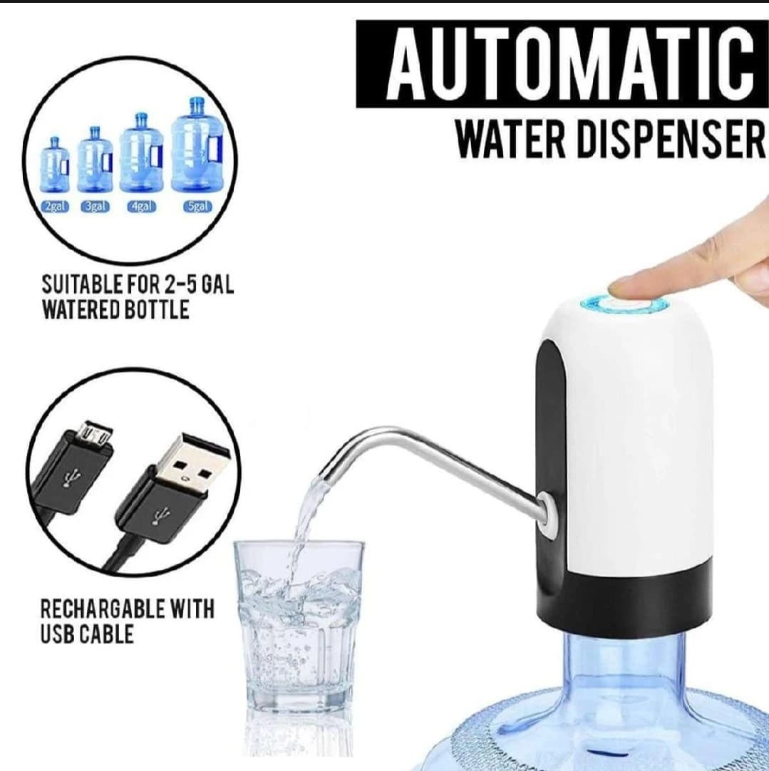 USB Rechargeable Water Bottle Pump - View 1