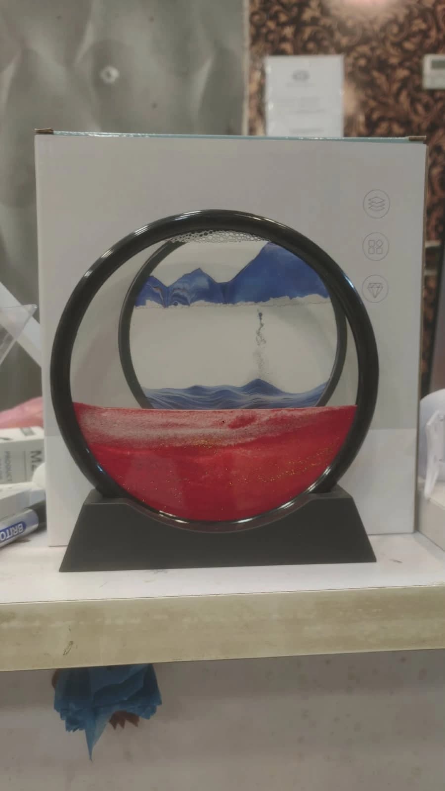 Moving Sand Art Display, 8 Inch — Unlit thumbnail 4