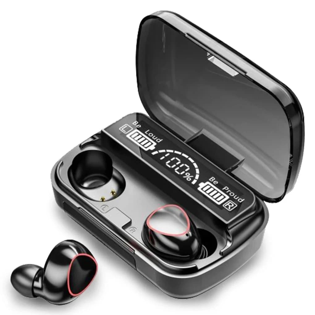 M10 Wireless Earbuds with LED Charging Case thumbnail 3