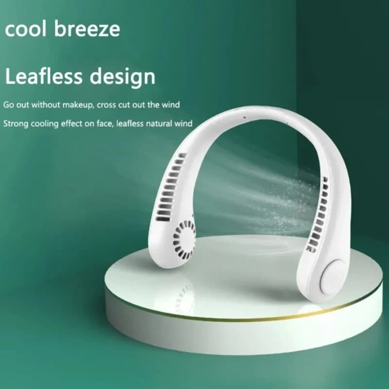 USB Rechargeable Neck Fan, 3-Speed Model — detail 2