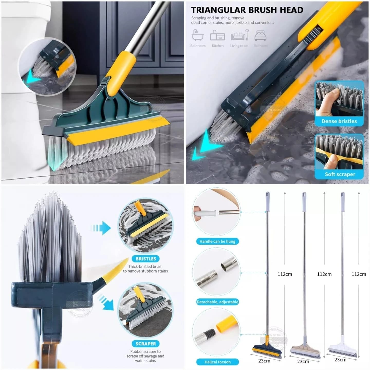 2-in-1 Broom and Floor Wiper — product detail view