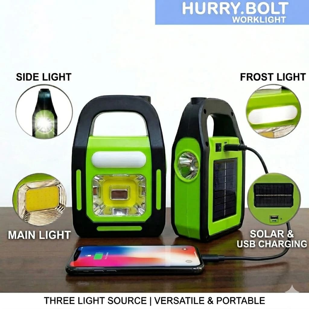 3-in-1 Solar Rechargeable Emergency Light — additional product photo