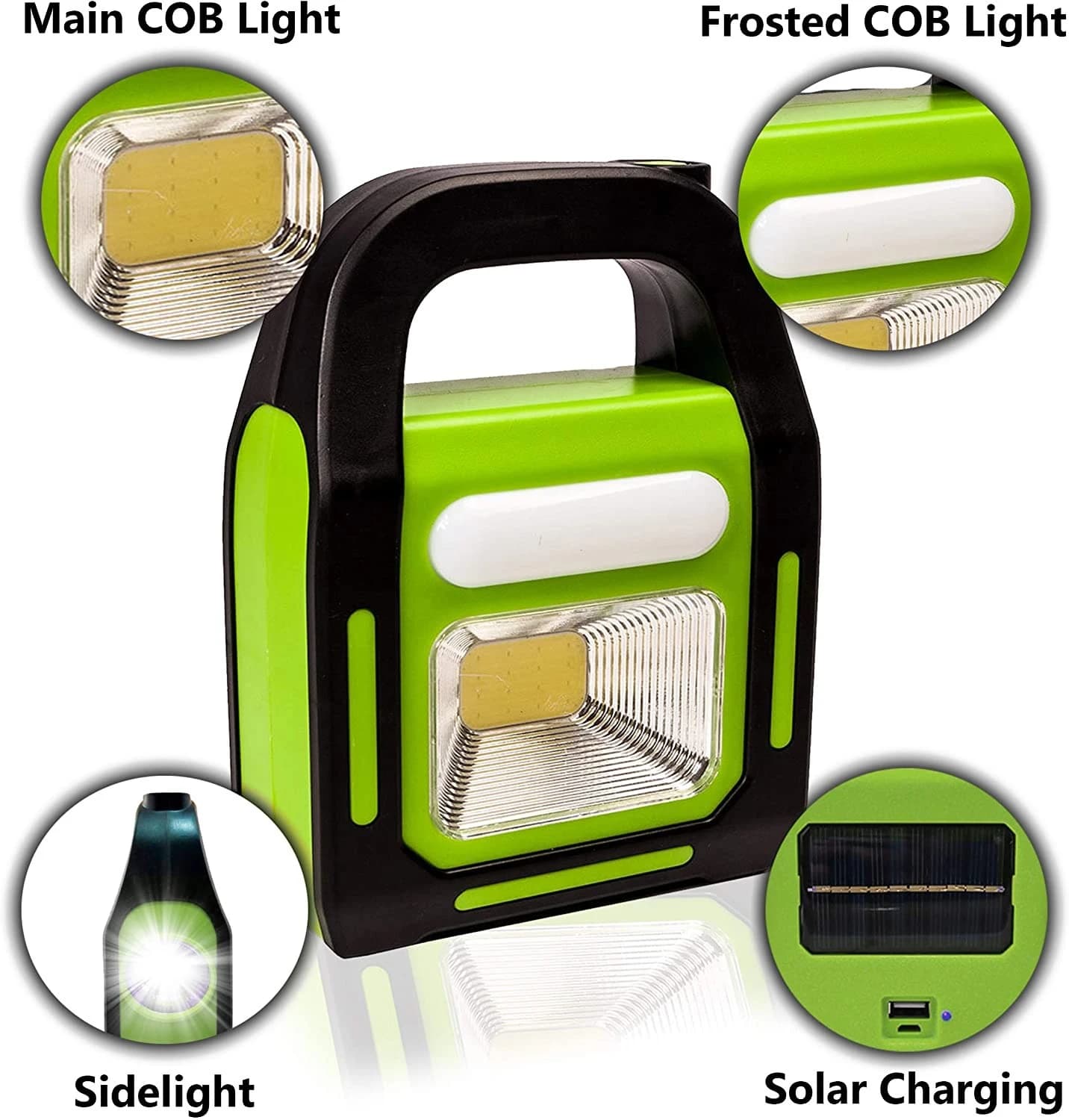 3-in-1 Solar Rechargeable Emergency Light — product detail view