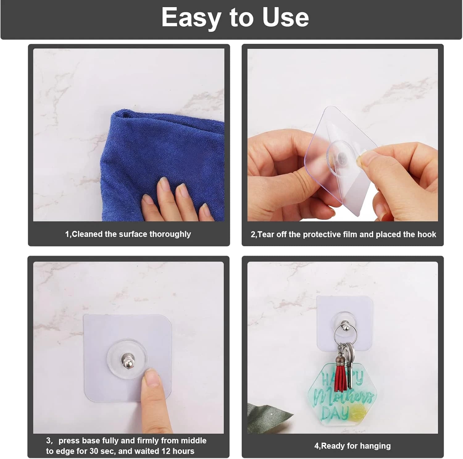 Self-Adhesive Wall Screws and Hanging Nails — product detail view