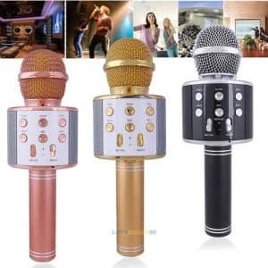 WS-858 Wireless Karaoke Microphone Speaker — product detail view