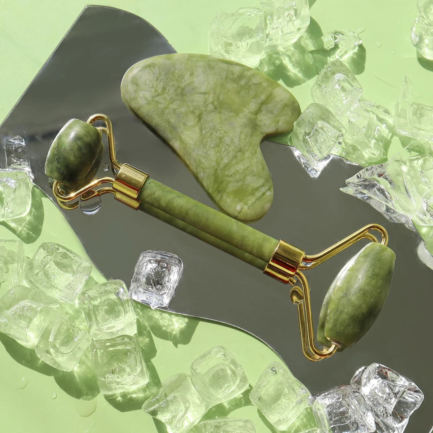 Jade Facial Roller and Gua Sha Tool — additional product photo