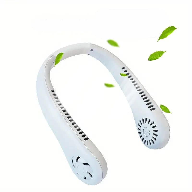 USB Rechargeable Portable Neck Fan - View 1