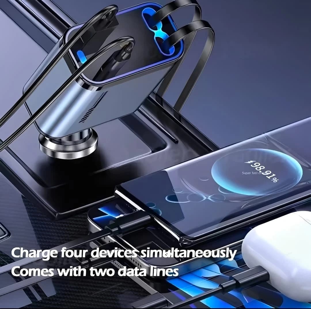 C6 4-in-1 Car Charger — product detail view