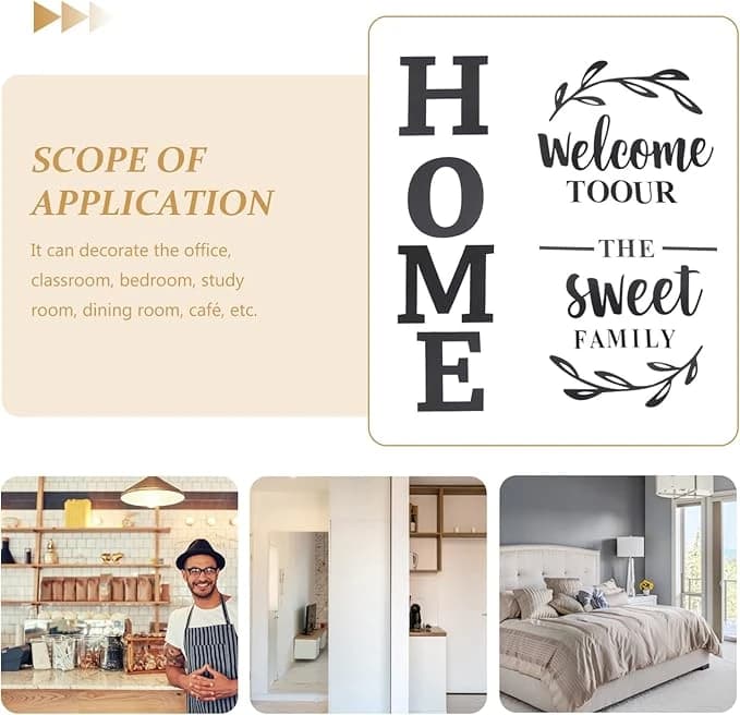 Welcome Home 3D Wall Decoration — product detail view