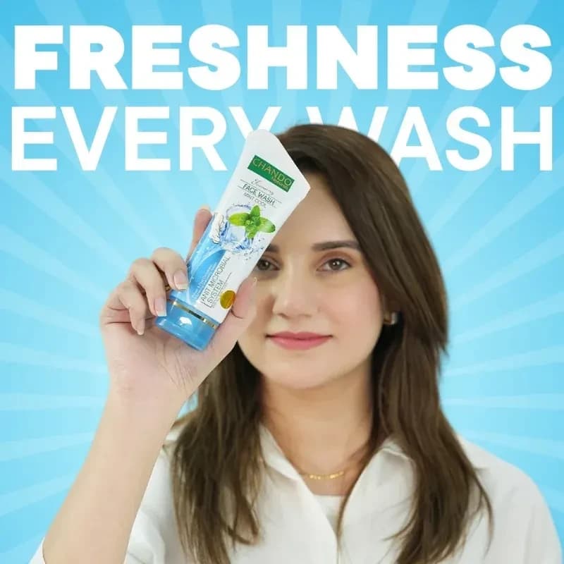 CHANDO Mint Facial Cleanser, 100ml — product detail view