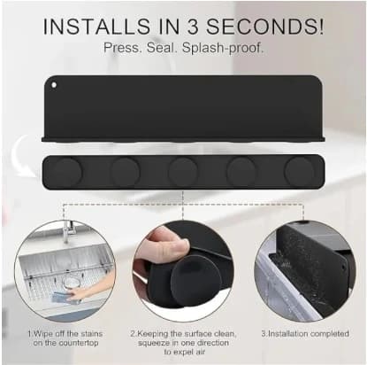 Silicone Sink Splash Guard, 15 Inch — product detail view