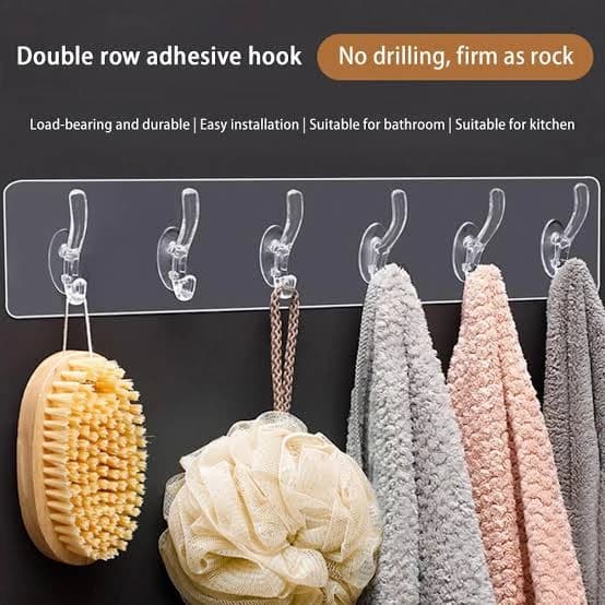 Double-Row Self-Adhesive Hooks — additional product photo