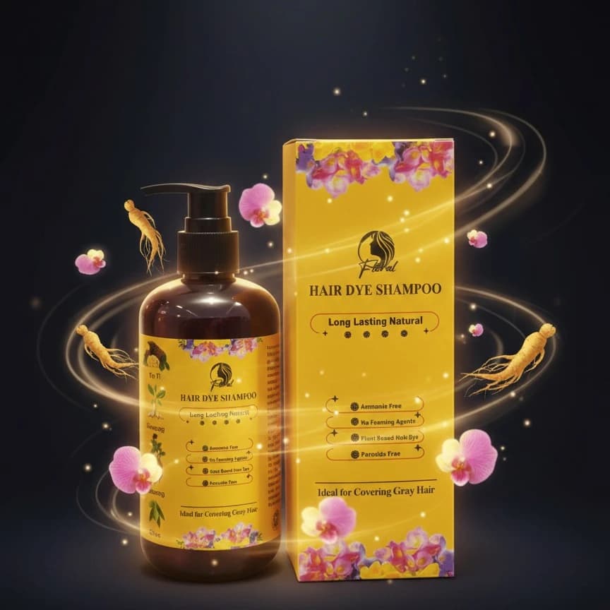 Floral Hair Dye Shampoo, 200ml — product detail view