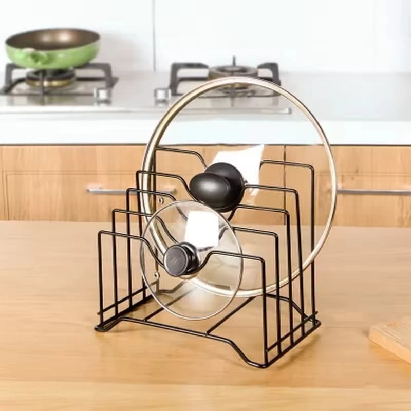 Kitchen Cutting Board and Lid Organizer - View 1