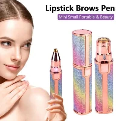 2-in-1 Rechargeable Eyebrow and Facial Trimmer — product detail view