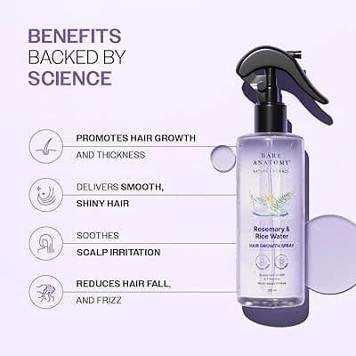 Bare Anatomy Rosemary and Rice Water Spray, 200ml — additional product photo