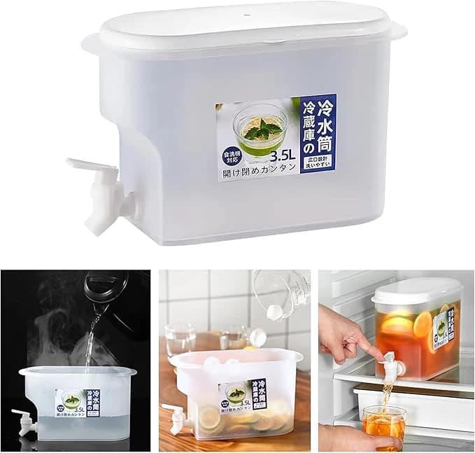 Fridge Drink Dispenser with Tap, 1.5L — product detail view
