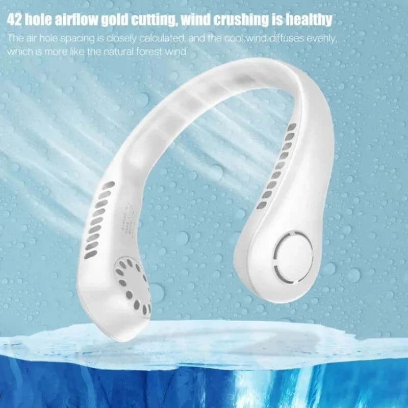 USB Rechargeable Neck Fan, 3-Speed Model — additional product photo