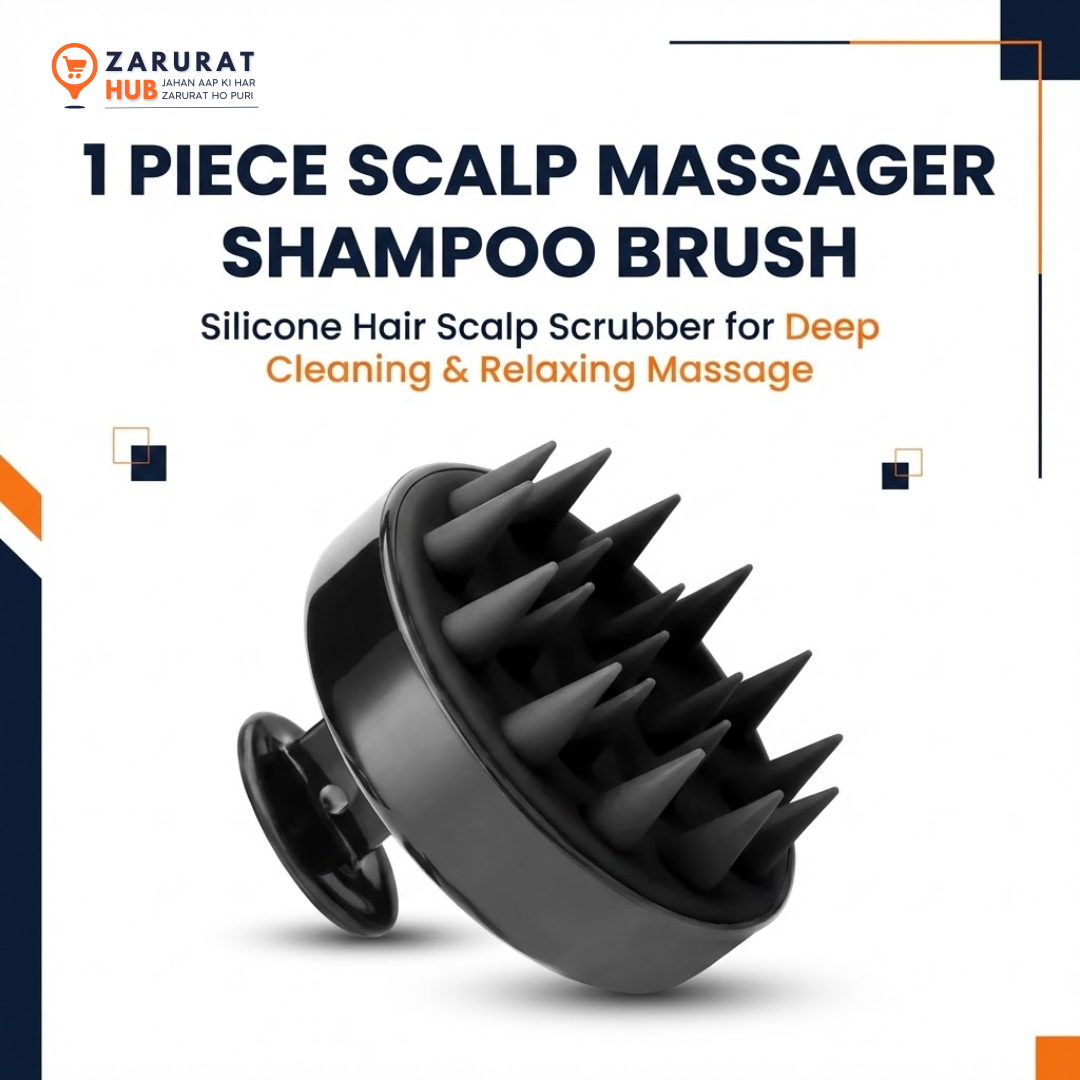 Silicone Scalp Massager & Shampoo Brush - Deep Cleaning Hair Scrubber