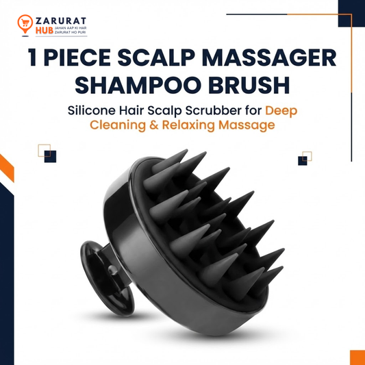 Silicone Scalp Massager & Shampoo Brush - Deep Cleaning Hair Scrubber