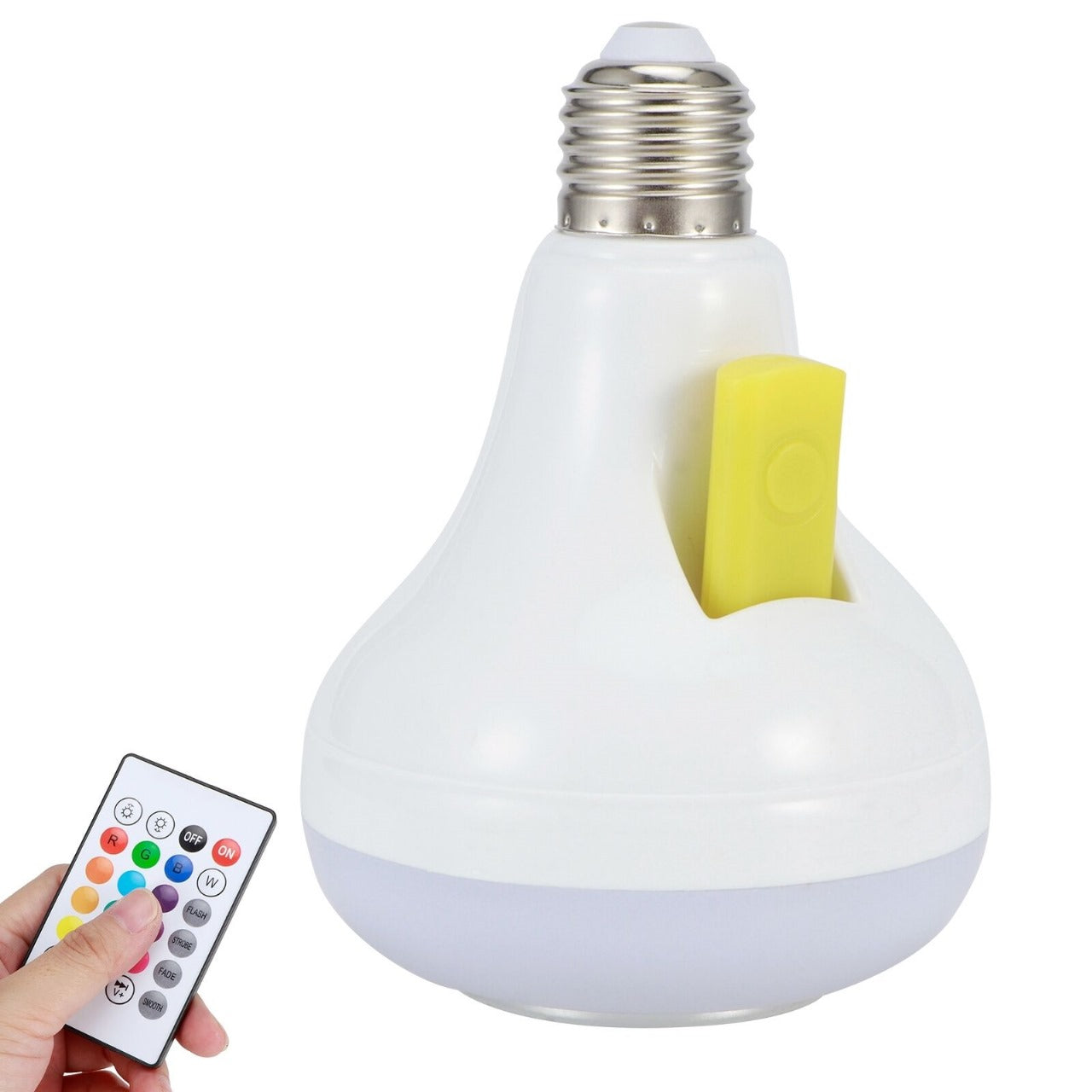 Smart LED Light Bulb with Built-in Bluetooth Speaker & Remote