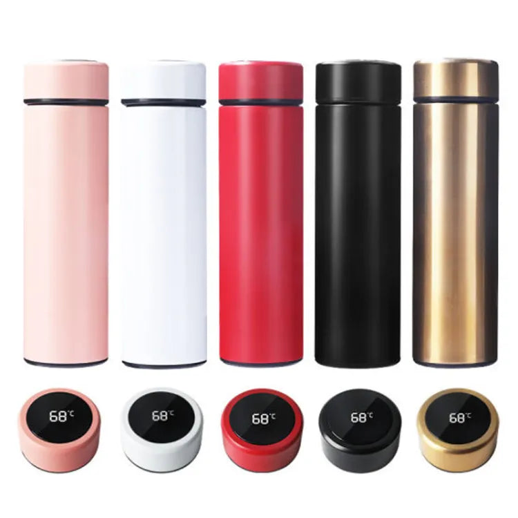 Smart LED Temperature Display Vacuum Insulated Water Bottle (500ml)