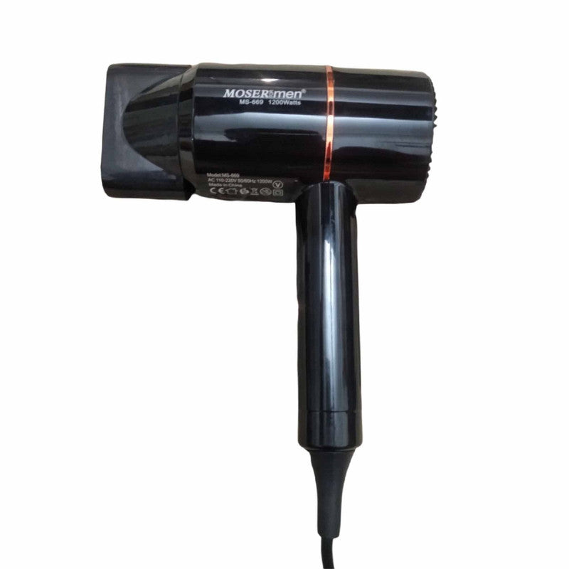 Mosermen MS-669 Hair Dryer (1200W) - Hot & Cold Wind for Men & Women