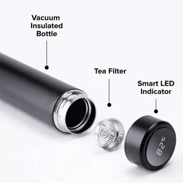 Smart LED Temperature Display Vacuum Insulated Water Bottle (500ml)
