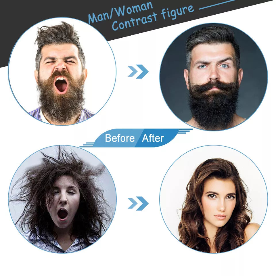 Multi-Functional Men's Beard & Hair Straightener Comb - Imported